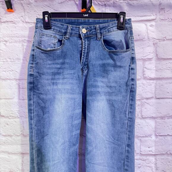 KUNMI SZ 4 Stretch Flare Blue Jeans Great Condition! - Picture 1 of 7